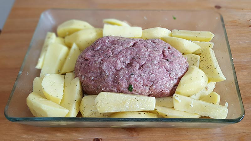 Marie's Sunday Meatloaf - before